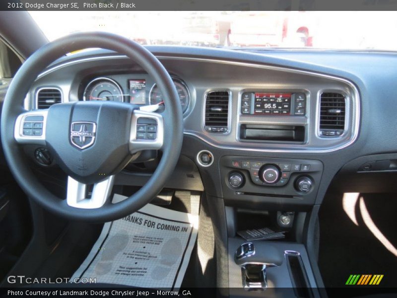 Pitch Black / Black 2012 Dodge Charger SE