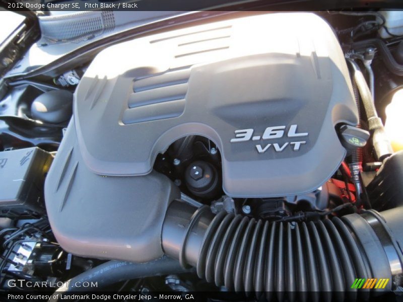Pitch Black / Black 2012 Dodge Charger SE