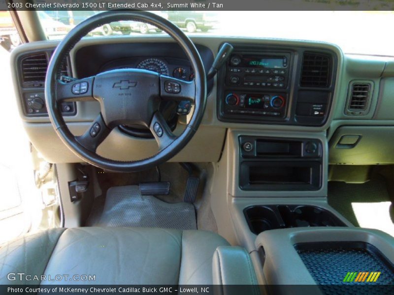 Summit White / Tan 2003 Chevrolet Silverado 1500 LT Extended Cab 4x4