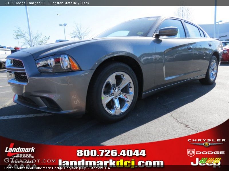 Tungsten Metallic / Black 2012 Dodge Charger SE