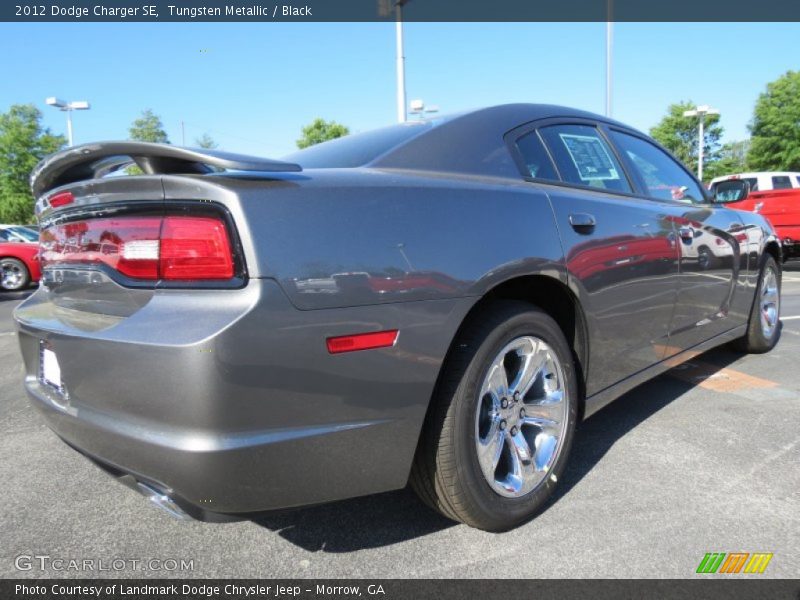 Tungsten Metallic / Black 2012 Dodge Charger SE