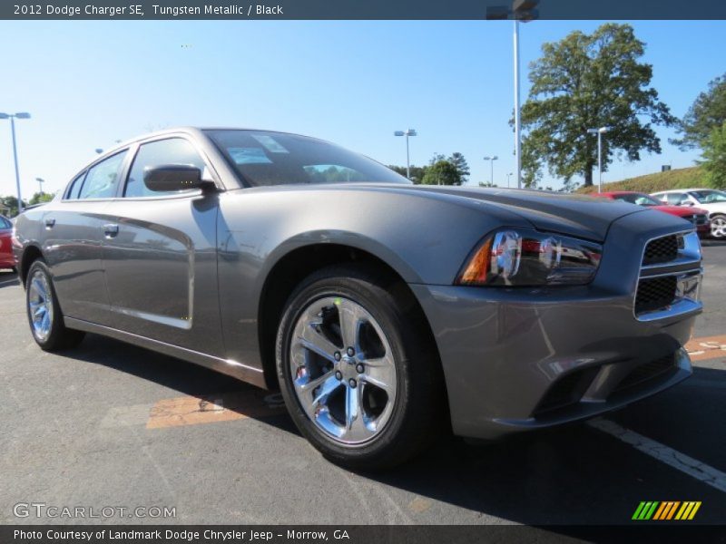 Tungsten Metallic / Black 2012 Dodge Charger SE