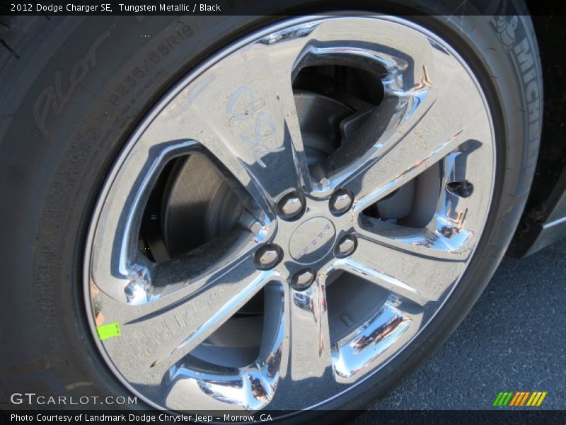 Tungsten Metallic / Black 2012 Dodge Charger SE