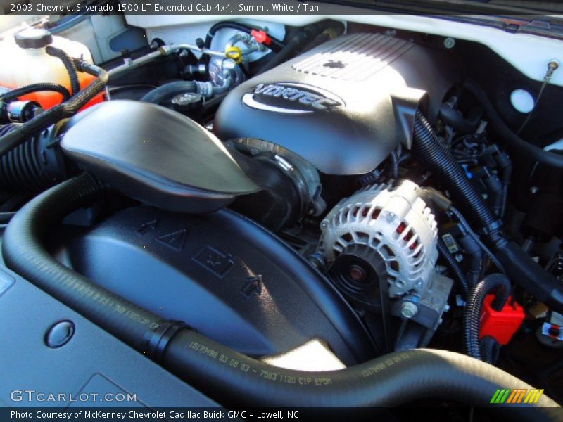 Summit White / Tan 2003 Chevrolet Silverado 1500 LT Extended Cab 4x4