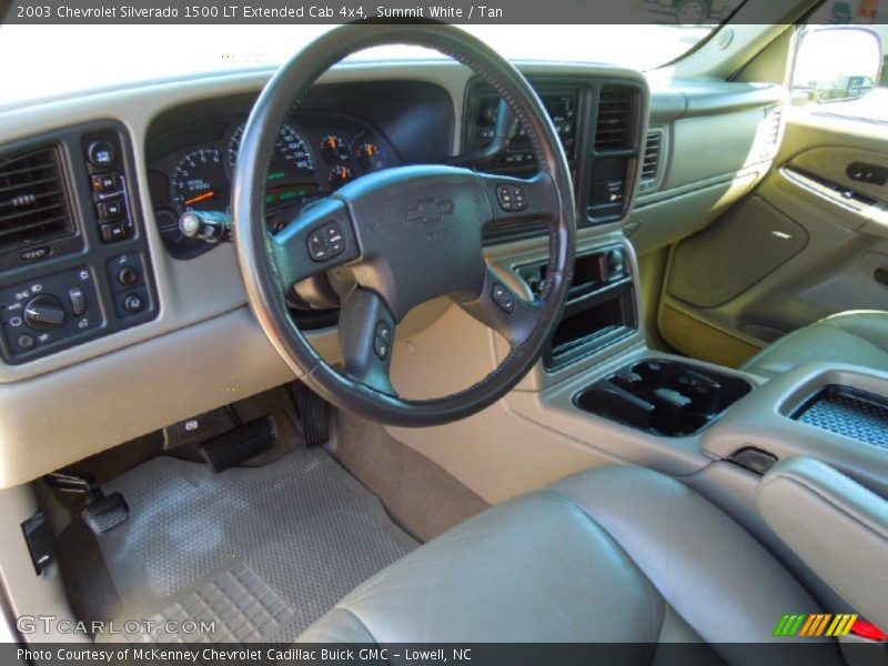 Summit White / Tan 2003 Chevrolet Silverado 1500 LT Extended Cab 4x4