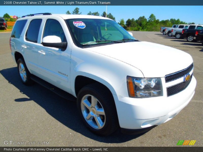 Summit White / Light Titanium/Dark Titanium 2008 Chevrolet Tahoe LT