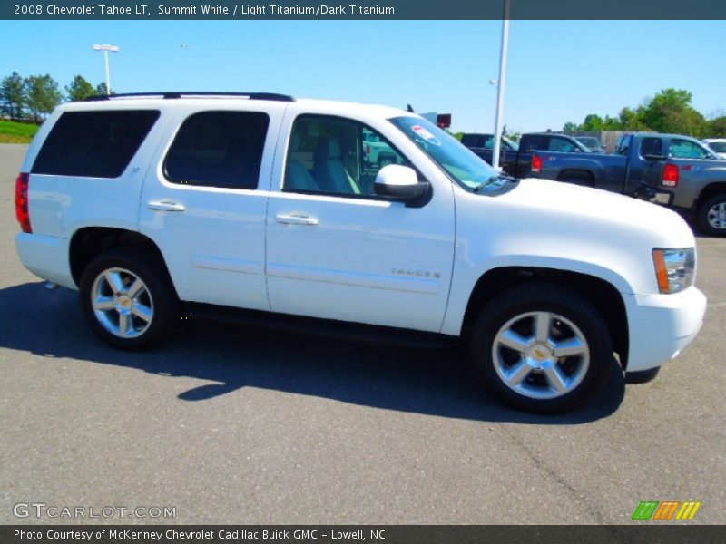 Summit White / Light Titanium/Dark Titanium 2008 Chevrolet Tahoe LT