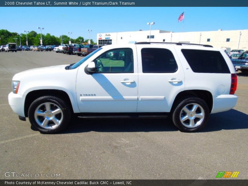 Summit White / Light Titanium/Dark Titanium 2008 Chevrolet Tahoe LT