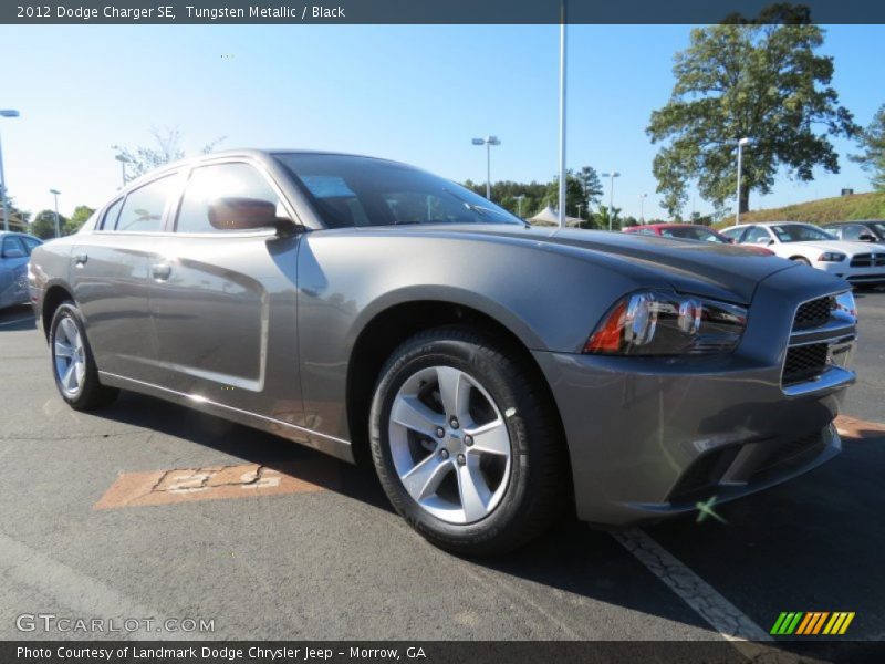 Tungsten Metallic / Black 2012 Dodge Charger SE