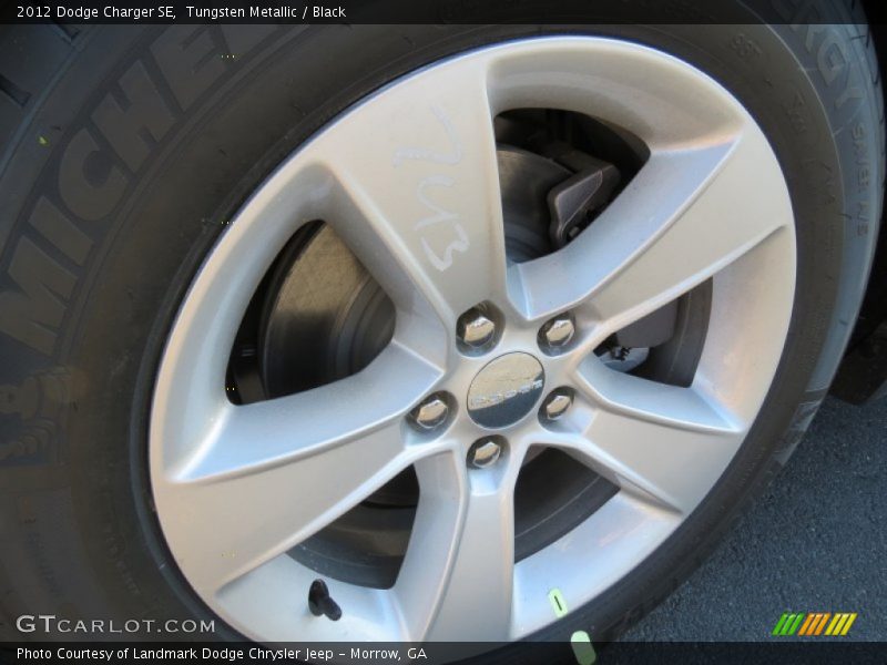 Tungsten Metallic / Black 2012 Dodge Charger SE