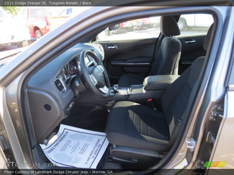 Tungsten Metallic / Black 2012 Dodge Charger SE