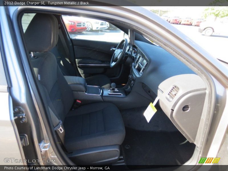 Tungsten Metallic / Black 2012 Dodge Charger SE