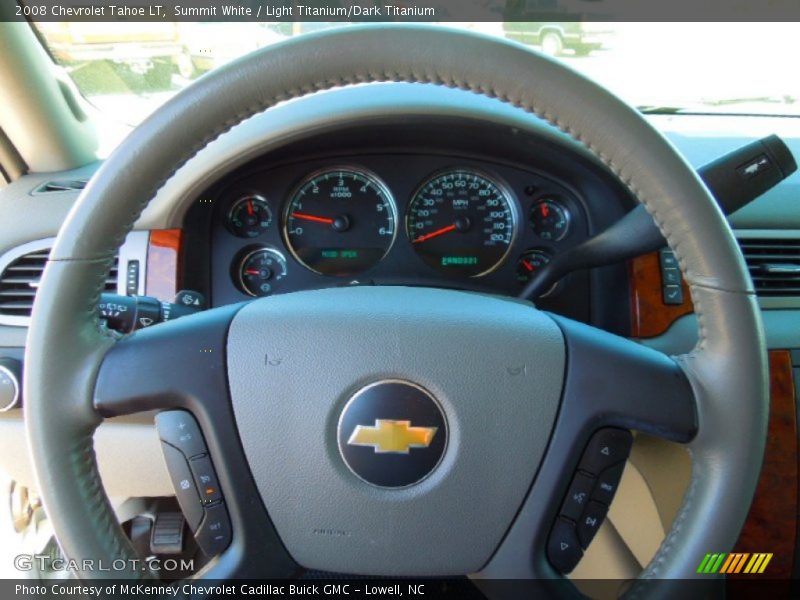 Summit White / Light Titanium/Dark Titanium 2008 Chevrolet Tahoe LT