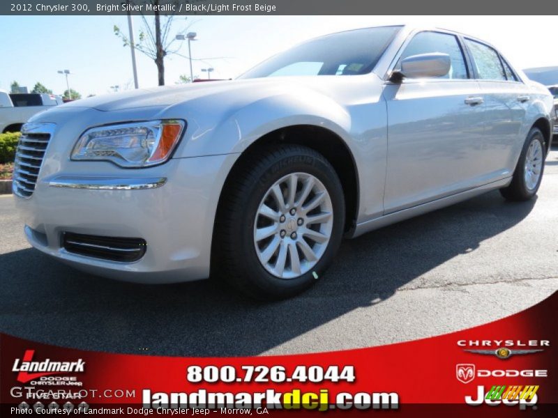 Bright Silver Metallic / Black/Light Frost Beige 2012 Chrysler 300
