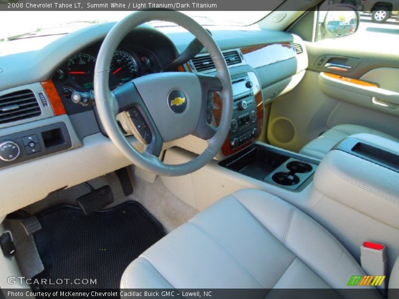 Summit White / Light Titanium/Dark Titanium 2008 Chevrolet Tahoe LT