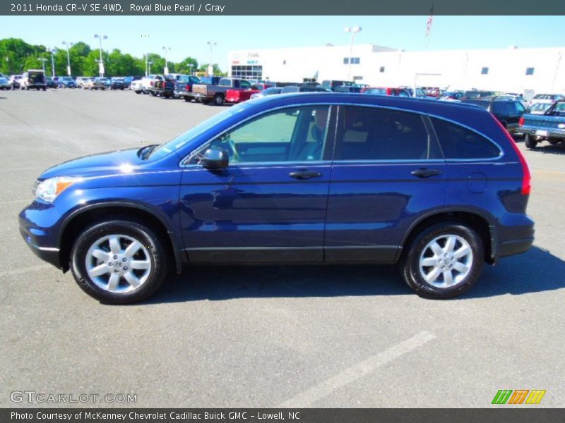 Royal Blue Pearl / Gray 2011 Honda CR-V SE 4WD