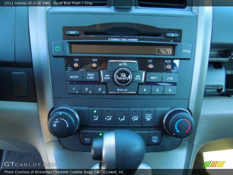 Royal Blue Pearl / Gray 2011 Honda CR-V SE 4WD