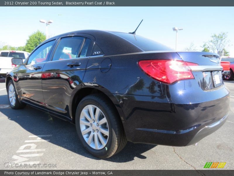 Blackberry Pearl Coat / Black 2012 Chrysler 200 Touring Sedan