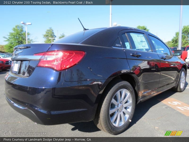 Blackberry Pearl Coat / Black 2012 Chrysler 200 Touring Sedan