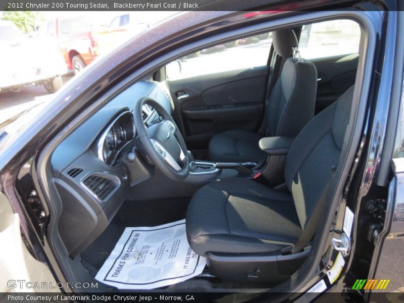 Blackberry Pearl Coat / Black 2012 Chrysler 200 Touring Sedan