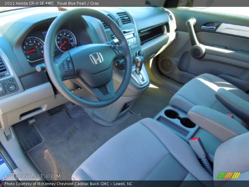 Royal Blue Pearl / Gray 2011 Honda CR-V SE 4WD