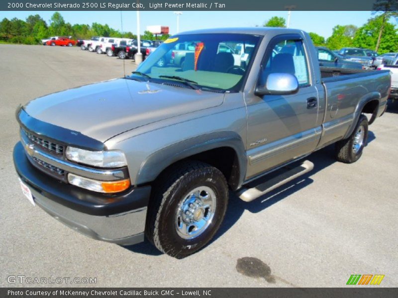Light Pewter Metallic / Tan 2000 Chevrolet Silverado 2500 LS Regular Cab
