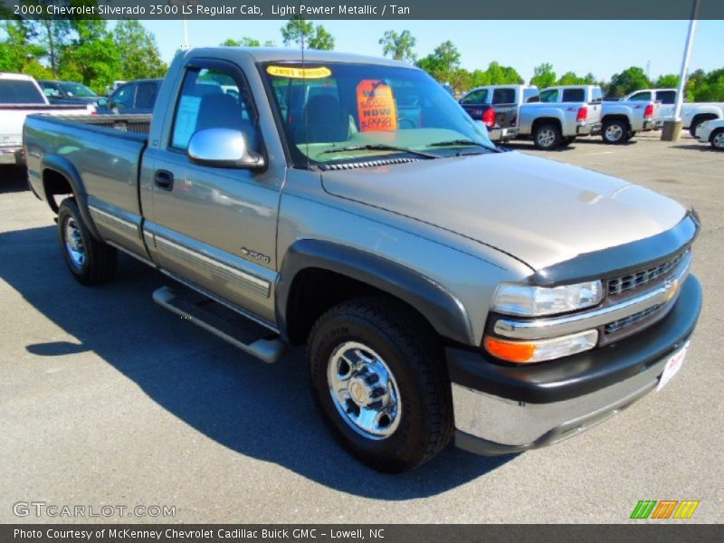 Light Pewter Metallic / Tan 2000 Chevrolet Silverado 2500 LS Regular Cab