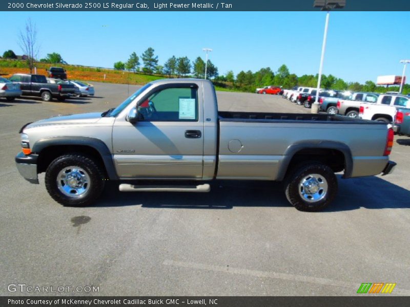 Light Pewter Metallic / Tan 2000 Chevrolet Silverado 2500 LS Regular Cab