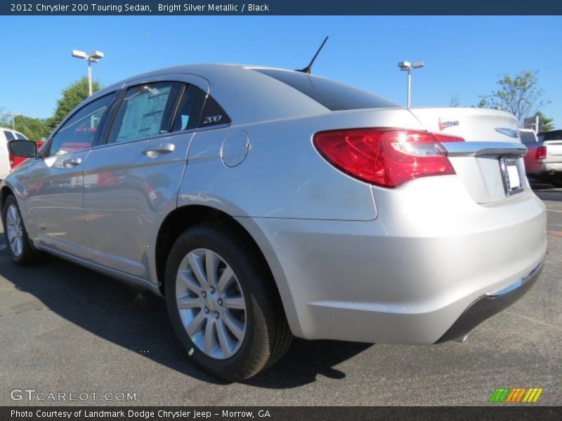 Bright Silver Metallic / Black 2012 Chrysler 200 Touring Sedan