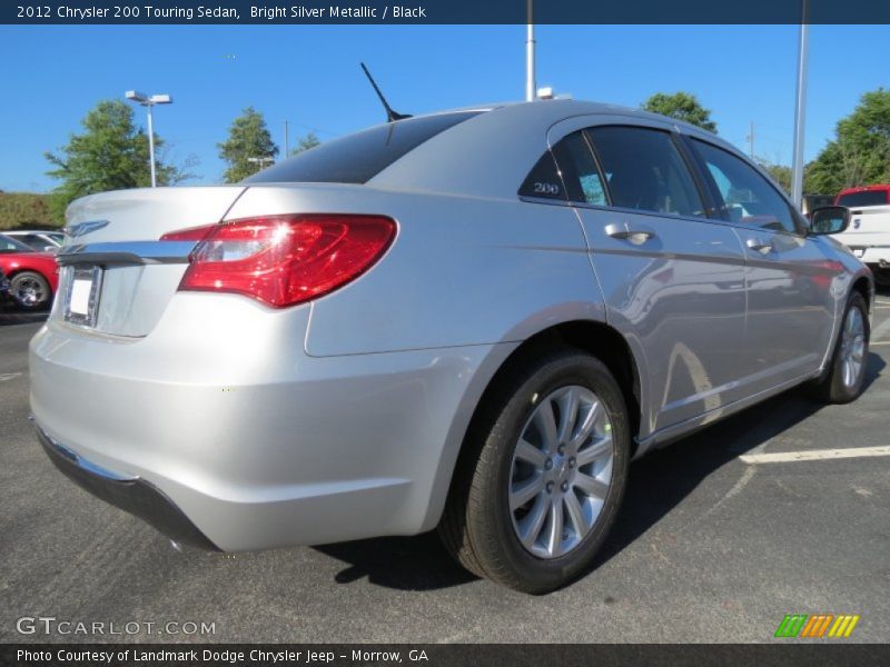 Bright Silver Metallic / Black 2012 Chrysler 200 Touring Sedan