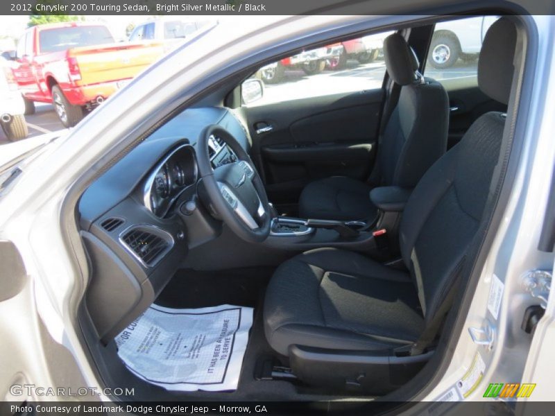 Bright Silver Metallic / Black 2012 Chrysler 200 Touring Sedan