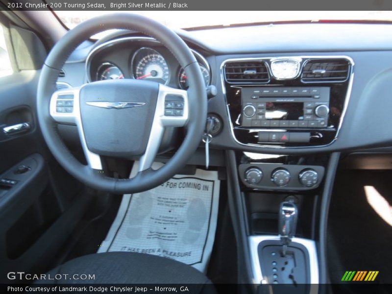 Bright Silver Metallic / Black 2012 Chrysler 200 Touring Sedan