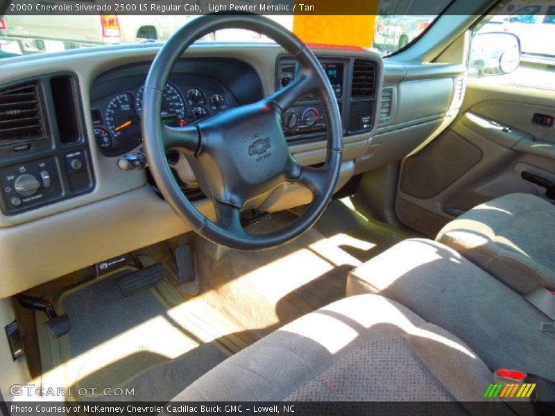 Light Pewter Metallic / Tan 2000 Chevrolet Silverado 2500 LS Regular Cab