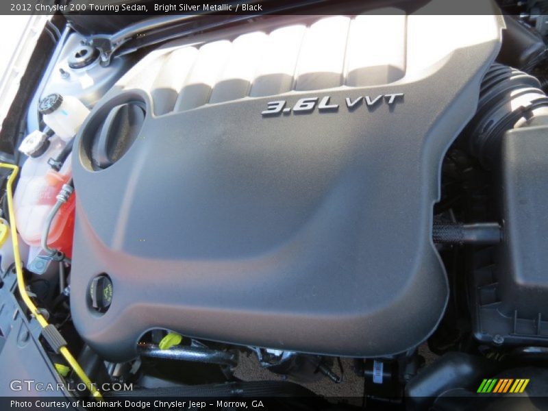 Bright Silver Metallic / Black 2012 Chrysler 200 Touring Sedan