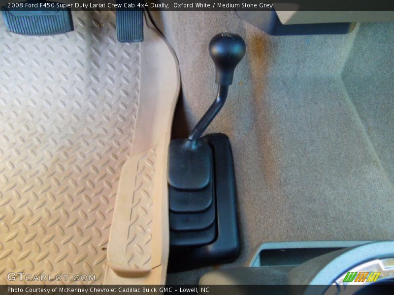 Oxford White / Medium Stone Grey 2008 Ford F450 Super Duty Lariat Crew Cab 4x4 Dually
