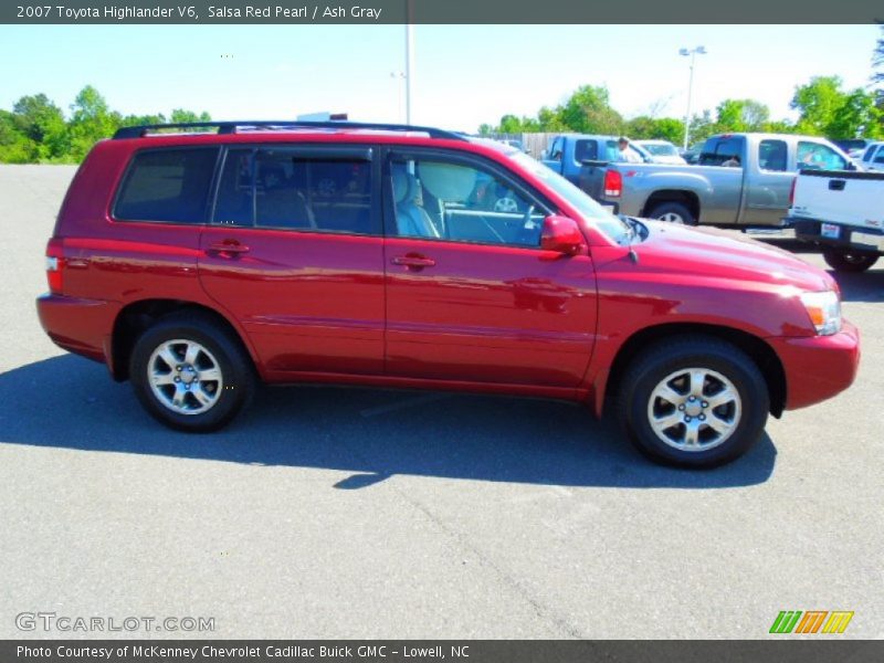 Salsa Red Pearl / Ash Gray 2007 Toyota Highlander V6