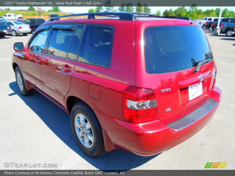 Salsa Red Pearl / Ash Gray 2007 Toyota Highlander V6