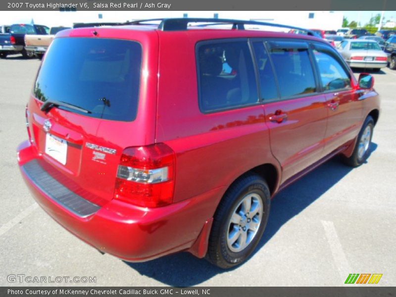 Salsa Red Pearl / Ash Gray 2007 Toyota Highlander V6