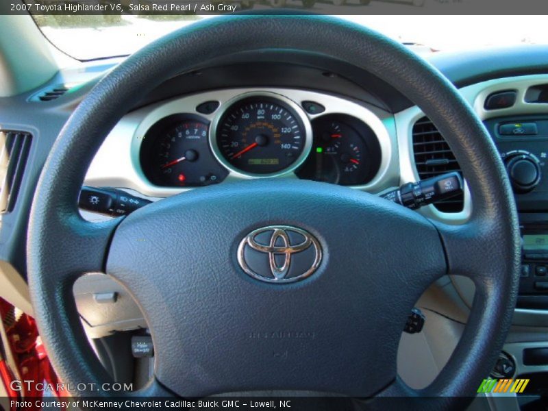 Salsa Red Pearl / Ash Gray 2007 Toyota Highlander V6