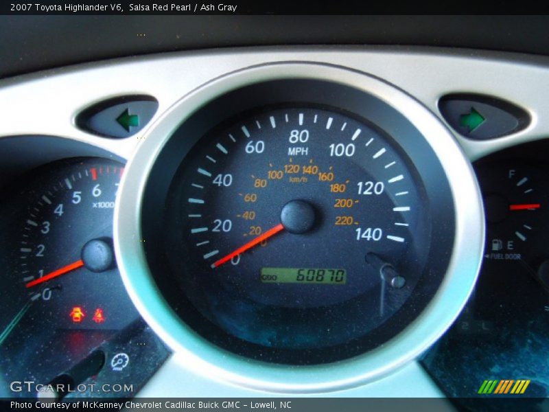Salsa Red Pearl / Ash Gray 2007 Toyota Highlander V6