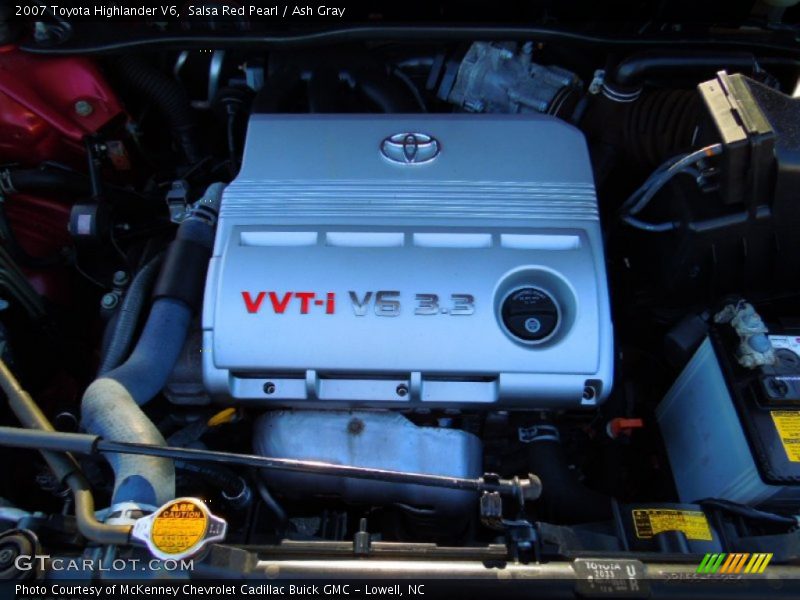 Salsa Red Pearl / Ash Gray 2007 Toyota Highlander V6