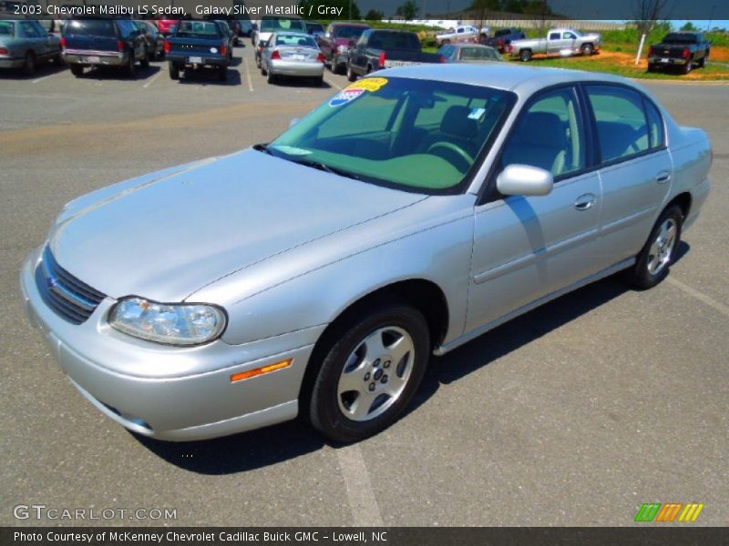 Galaxy Silver Metallic / Gray 2003 Chevrolet Malibu LS Sedan