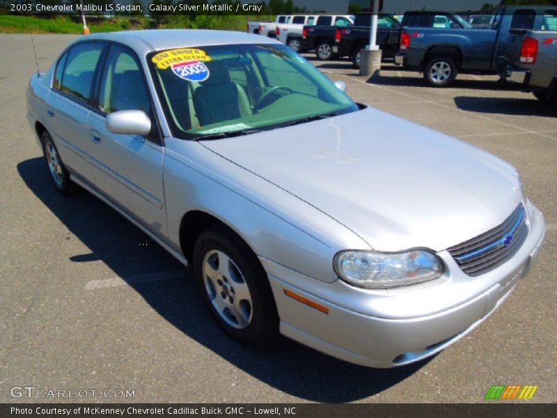 Galaxy Silver Metallic / Gray 2003 Chevrolet Malibu LS Sedan