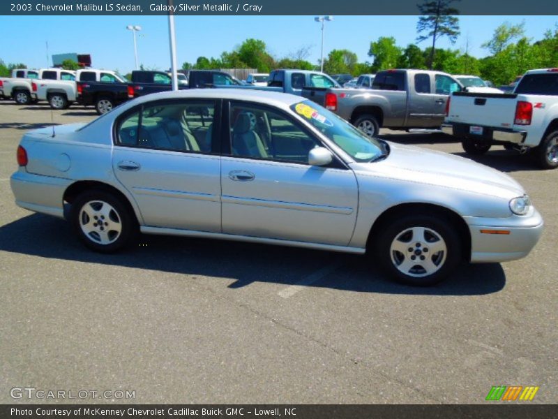 Galaxy Silver Metallic / Gray 2003 Chevrolet Malibu LS Sedan