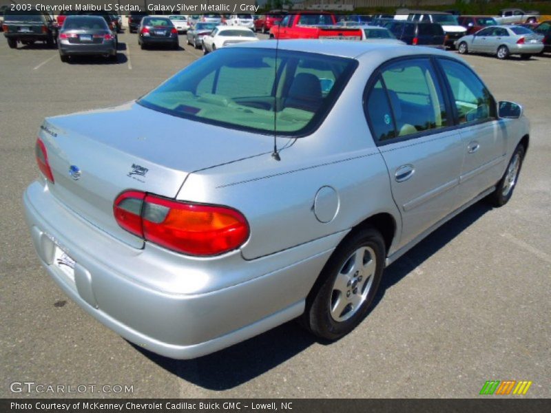 Galaxy Silver Metallic / Gray 2003 Chevrolet Malibu LS Sedan