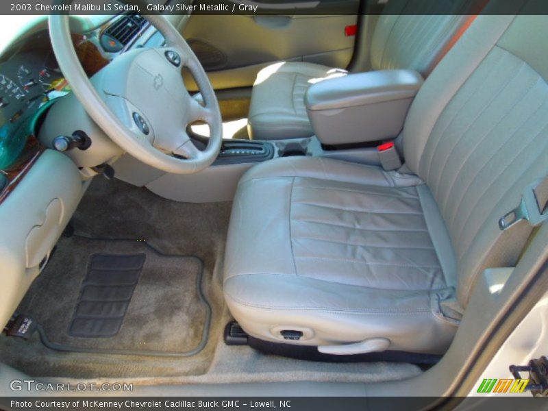Galaxy Silver Metallic / Gray 2003 Chevrolet Malibu LS Sedan