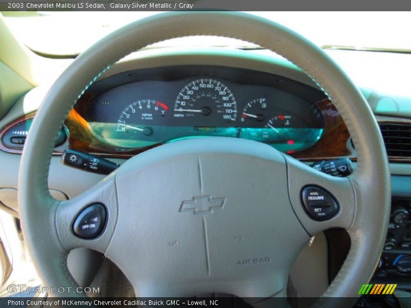 Galaxy Silver Metallic / Gray 2003 Chevrolet Malibu LS Sedan