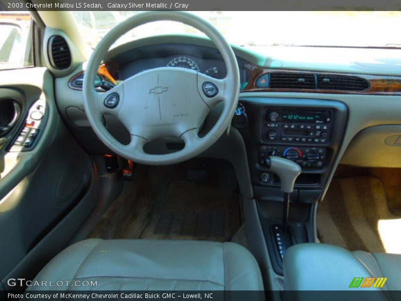 Galaxy Silver Metallic / Gray 2003 Chevrolet Malibu LS Sedan