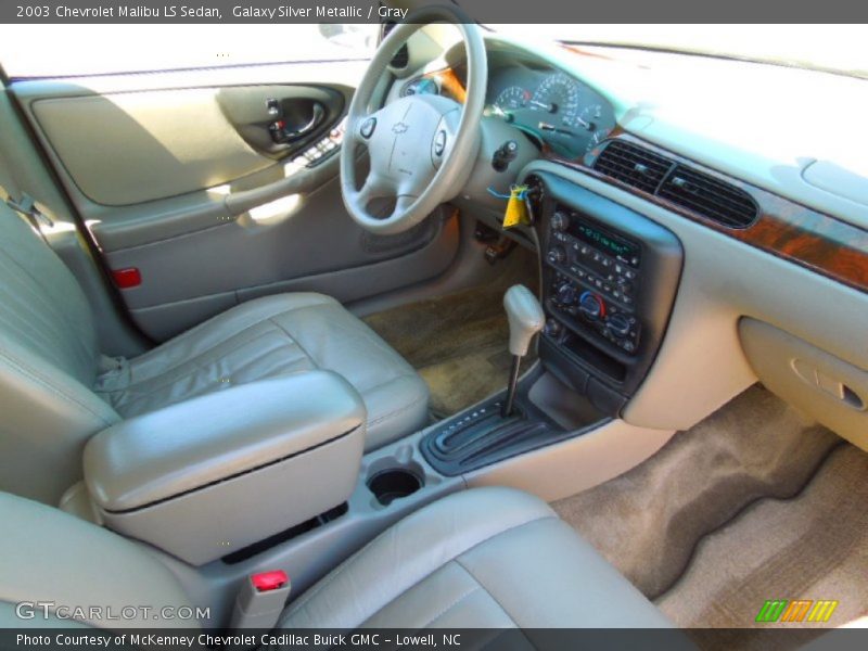 Galaxy Silver Metallic / Gray 2003 Chevrolet Malibu LS Sedan
