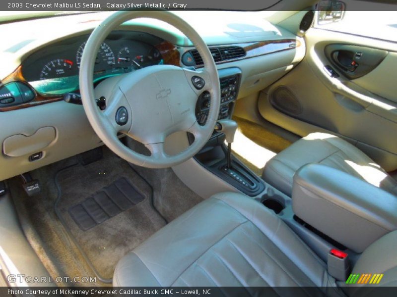 Galaxy Silver Metallic / Gray 2003 Chevrolet Malibu LS Sedan